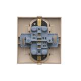 Simon 54 Gniazdo Schuko z przesłonami podwójne 16A z. śrub. kremowy