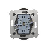 Simon 54 Gniazdo bez uziemienia z przesłonami podwójne 16A z. śrub. antracyt *Do ramek S54 PREMIUM