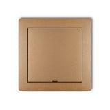 DECO Ramka pośrednia z zaślepką złoty metalik