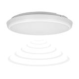 CERS LED 22W plafon z mikrofalowym czujnikiem ruchu 2000lm IP65 4000K poliwęglan mleczny biały AD-PL
