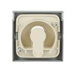 FUTURE Pokrywa z polem opisowym. Z nadrukiem Do wyłącznika na klucz i wyłącznika/przycisku żaluzjowe