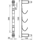 Wieszak do 3 bezpieczników HH