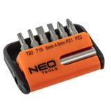 Końcówki wkrętakowe z uchwytem, zestaw 7 szt.