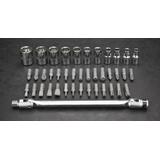 Klucze nasadowe 1/4", zestaw 41szt