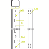 KLL75H60/6 Korytko 0,7 mm