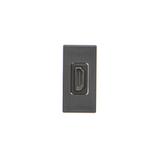 Simon Connect Płytka K45/2 adapter HDMI-HDMI 225x45mm + wkład szary grafit K129B/14 KONTAKT