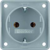 BERKER Integro Flow Gniazdo SCHUKO szary 947782506 HAGER