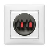 VALENA GNIAZDO GŁOŚNIKOWE PODWÓJNE BIAŁE, Legrand