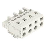 Gniazdo MCS‑MIDI Classic 4‑biegunowe jasnoszare raster 7,5mm 721‑204/008‑000 /50szt./ WAGO