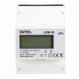 LEM-30 ; LICZNIK ENERGII ELEKTRYCZNEJ 3-FAZOWY LCD 100A, 4-MODUŁY