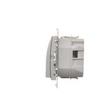 Simon 54 Oprawa oświetleniowa LED 230V AC 1.1 W białe zimne 5900 K srebrny mat