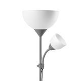 Lampa stojąca podłogowa URLAR 175 cm max 25W E27 max 25W E14 szara LS-2/G ORNO