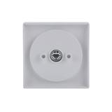 CARAT/FUTURE  Pokrywa z pokrętłem i nadrukiem biały studyjny