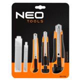 Noże z ostrzem łamanym + ostrza, zestaw 26 sztuk