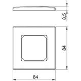 AR50-F1 RW, Ramka 50 mm, pojedyncza