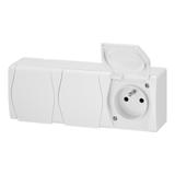 HERMES 2 Gniazdo 3x2P+ZIP44