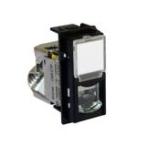 LIVING NOW - GNIAZDO RJ45 - STP - KAT.6A - 1 MODUŁ - CZERŃ, Bticino