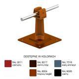 AN-11P/LA/-N Uchwyt na płytce stal.H=7cm Z-zatrz. /LA/ brązowy