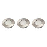 ZESTAW LEDOWY BARRI PLUS, 3X OPRAWA OKRĄGŁA WPUSZCZANA 27 LED 3528SMD, CIEPŁY BIAŁY 230V, 1.5W