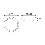 Plafoniera SMD LED ALEX LED C 12W 4000K