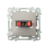 SZAFIR Gniazdo głośnikowe pojedyncze - kolor kaszmirowy beż