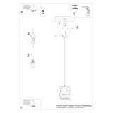 Sollux Lampa wisząca ceramiczna GOBI SL.1250