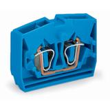 złączka końcowa 2-przewodowa 2,5 mm2 niebieska z mocowaniem śrubowym