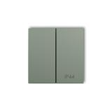 Klawisze podwójne do łączników IP 44 ICON, MINI (komplet dwóch sztuk)  szałwiowy