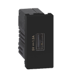 Simon Connect USB ładowarka K45 (45x225) gniazdo typ A 5V/15A szary grafit