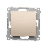 Simon 54 Łącznik krzyżowy 10A 250V szybkozłączka złoty mat DW7.01/44 KONTAKT