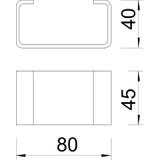 DSK 45, ELEMENT DYSTANSOWY 45 MM VA