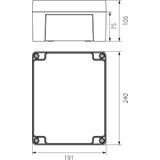 Puszka hermetyczna PHP-240 IP67 62.240 OPATÓWEK