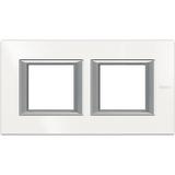 AXOLUTE - RAMKA PROSTOKĄTNA POZIOMA 2X2 MODUŁYMOD AXOLUTE WHITE, Bticino