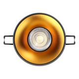 DORADO R, ramka dekoracyjna oprawy punktowej, GU10 max. 35W, okrągła, stała, czarno-złota