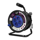 Przedłużacz bębnowy 4 gniazda (Schuko) kabel PVC H05VV-F 3x1.5mm2 długość - 30m Termik Prz OR-AE-131