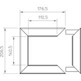 WAG14011A, OSŁONA PRZEJŚCIA PRZEZ ŚCIANĘ