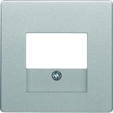 BERKER Q.x Płytka czołowa do gniazda głośnikowego i gniazda USB aluminium aksamit lakierowana 103360