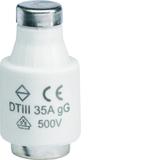 Wkładka bezpiecznikowa DTIII/E33 wyk.zwłoczne gG (Bi-Wtz) 35A 500VAC LE3335 HAGER