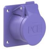 GNIAZDO TABLICOWE PROSTE 16A 2P 24V 50/60Hz IP44/54 (KOŁNIERZ 60X70, ROZSTAW OTWORÓW 47X53), STYKI N