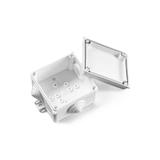 N90x90 ,  Puszka naścienna dławnicowana 93 x 93 x 55 mm, biały