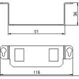 MTGE2 2A, PŁYTKA NA GNIAZDA TELEINF.