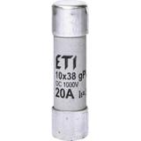 Wkładka topikowa cylindryczna PV CH10x38 gPV 20A 1000V DC 002625085 ETI