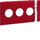 tehalit.WA Maskownica potrójna ABS bezhalogenowy 120mm czerwony GB120303020 HAGER