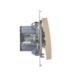 Simon 54 Łącznik dwubiegunowy 16A z. śrub. kremowy