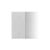 Simon 55 Klawisz połówkowy z piktogramem pojedynczej rolety do produktów Aluminium mat