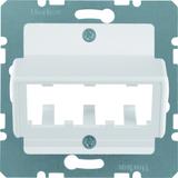 BERKER S.1/B.3/B.7 Płytka centralna do 3 MINI-COM Module biały 14271909 HAGER