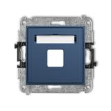 MINI Mechanizm gniazda multimedialnego pojednczego bez modułu (standard Keystone) navy blue