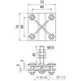 Zacisk do wypustu uziemiającego, St/tZn