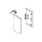 tehalit.BRP Końcówka 65x130 czarny BRP6513069011 HAGER