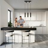 Sollux Lampa wisząca RING 3 czarny SL.1099